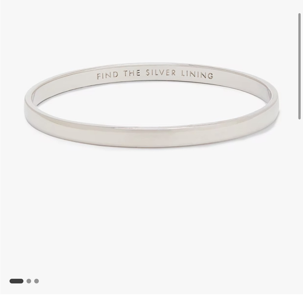Kate spade Silver Lining Idiom Bangle- gifted, never worn but no tags/box
